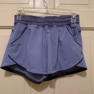 Purple Lululemon shorts